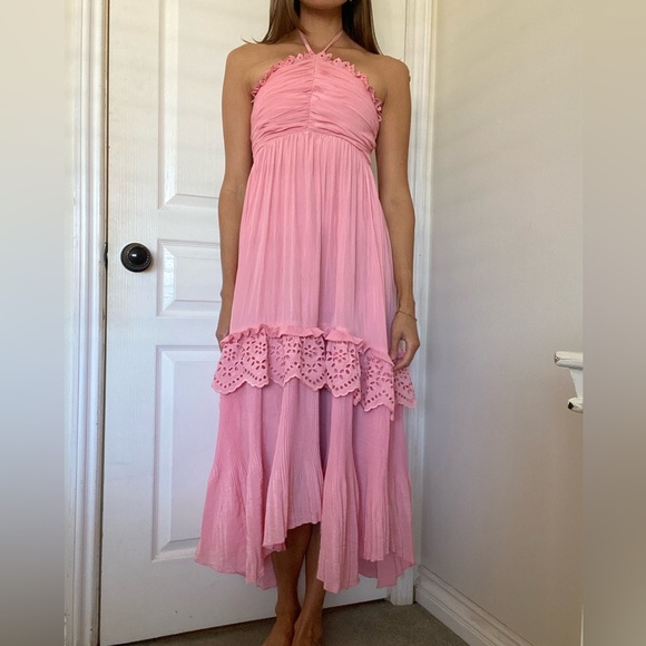 Ramybrook Dulce Smocked Halter Midi Dress - Picture 3 of 12